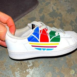 Adidas slip on sneakers kids 8